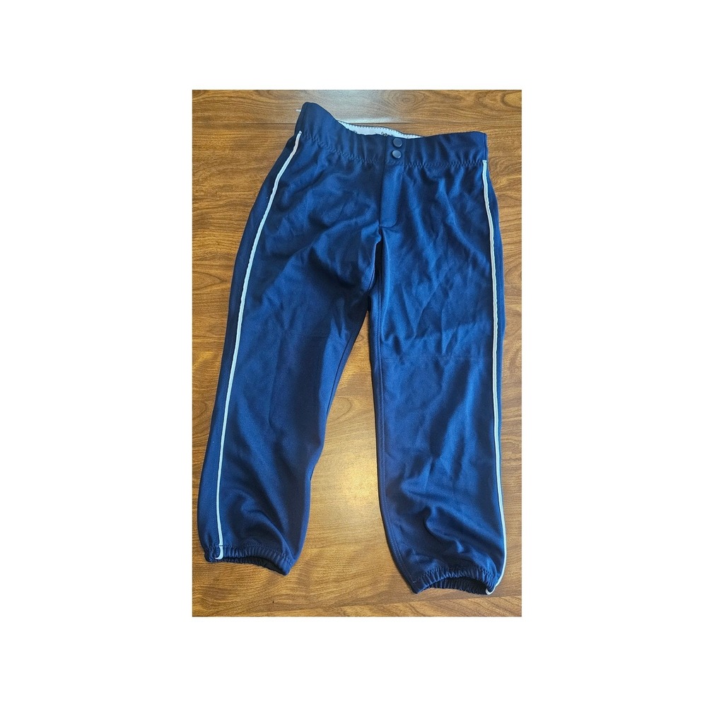 Intensity Youth Baseball Pants‎ Navy Blue With White Piping Extra Small XS